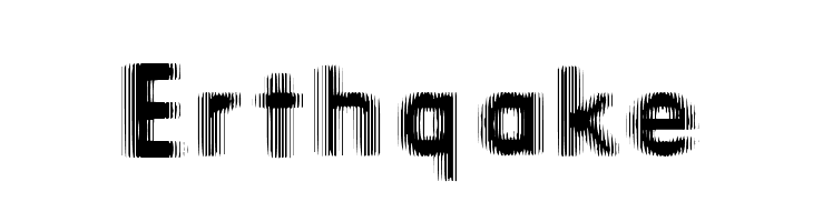 Erthqake Шрифта
