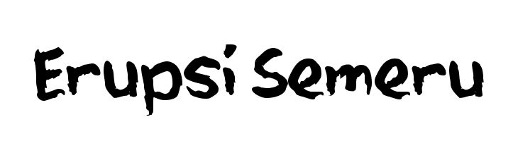 Erupsi Semeru  Free Fonts Download