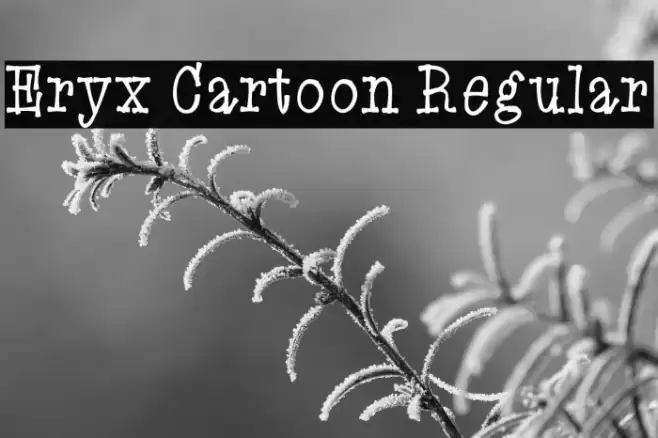 Eryx Cartoon Regular Font examples