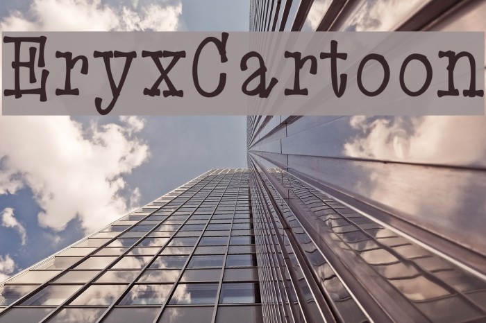 EryxCartoon Font examples