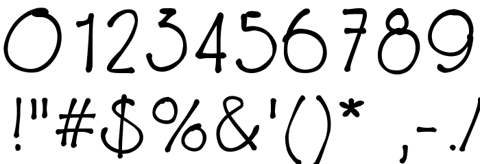 EryxFreeform Font OTHER CHARS