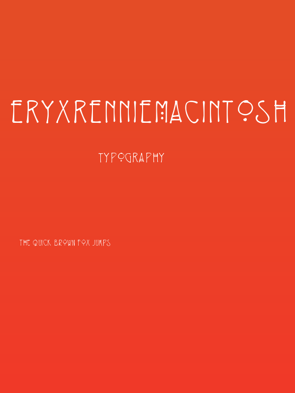 EryxRennieMacintosh Poster