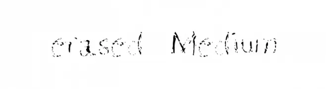 erased  Medium  Free Fonts Download