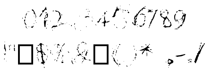 erased Medium Font OTHER CHARS