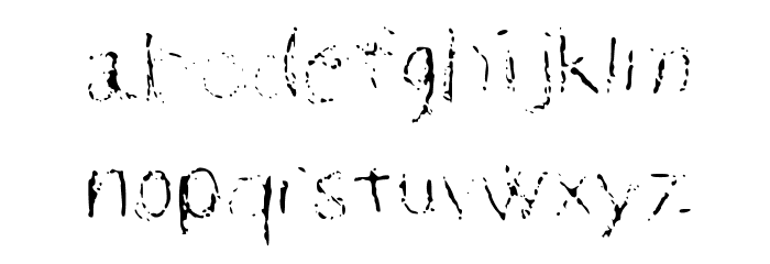 erased Medium Font LOWERCASE