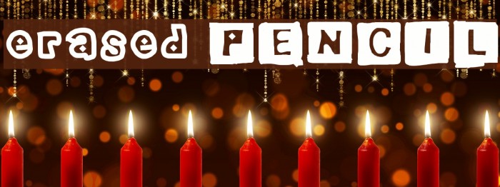 erased PENCIL Font examples