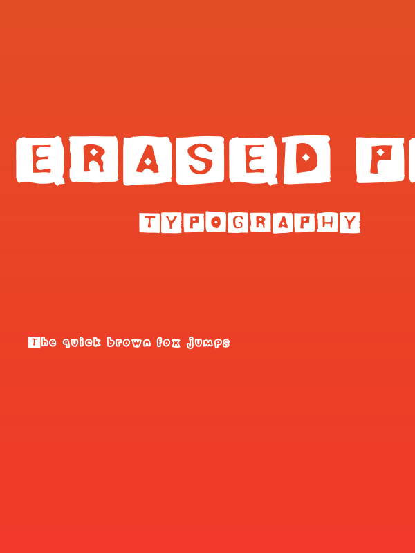 erased PENCIL Poster