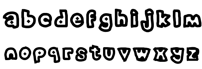 erased PENCIL Font LOWERCASE