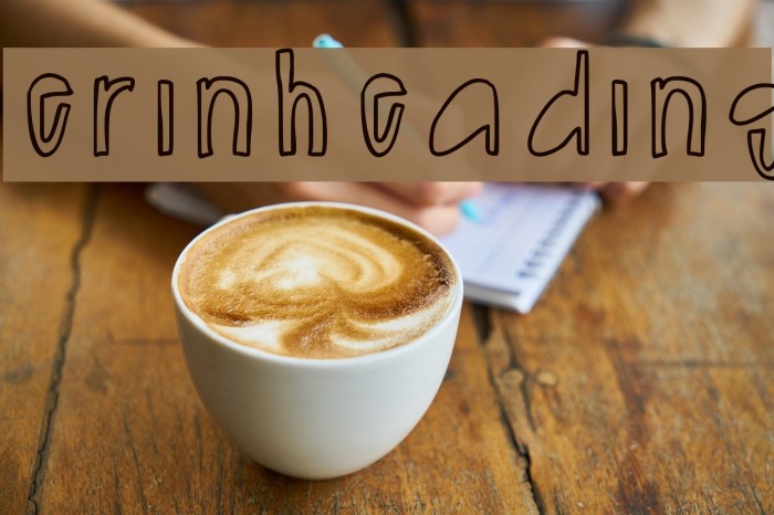erinheading Font examples