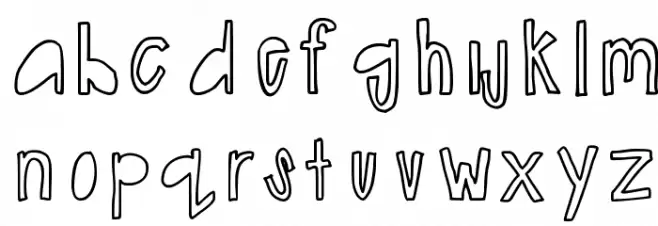 erinheading Schriftart Kleinbuchstaben