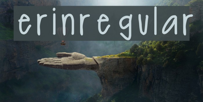 erinregular Font examples