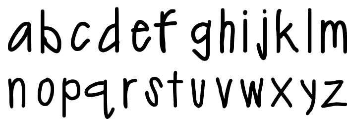 erinregular Font LOWERCASE