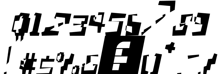 err0r Oblique Font OTHER CHARS