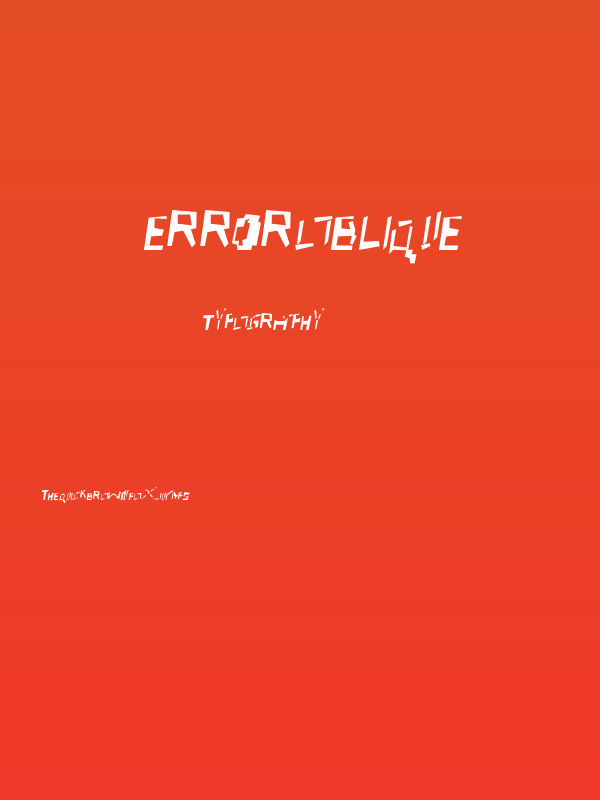 err0r Oblique Poster