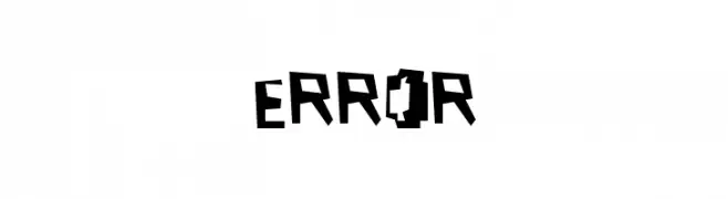 err0r  Frei Schriftart Herunterladen