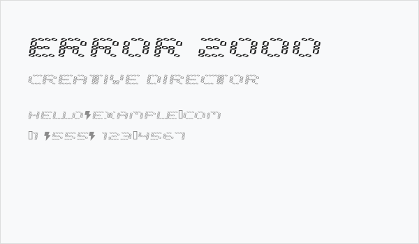 error 2000 Business Card