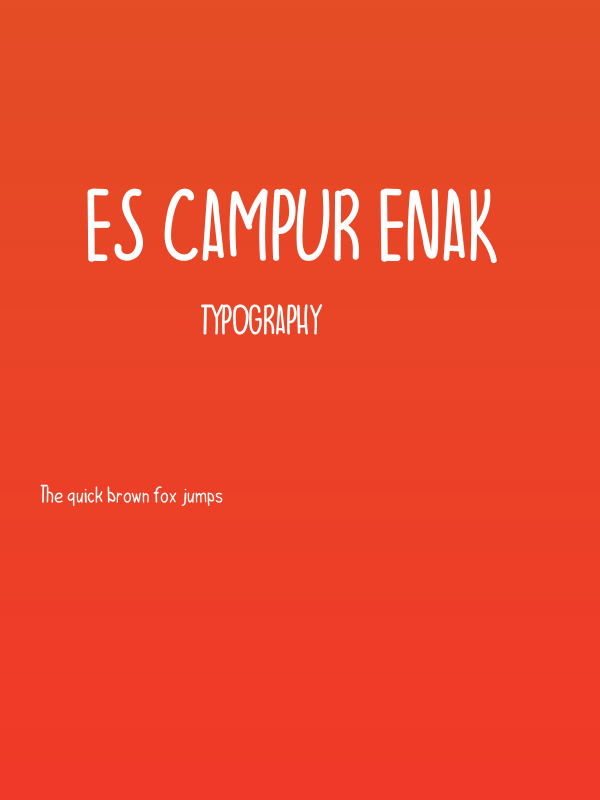 ES CAMPUR ENAK  Poster