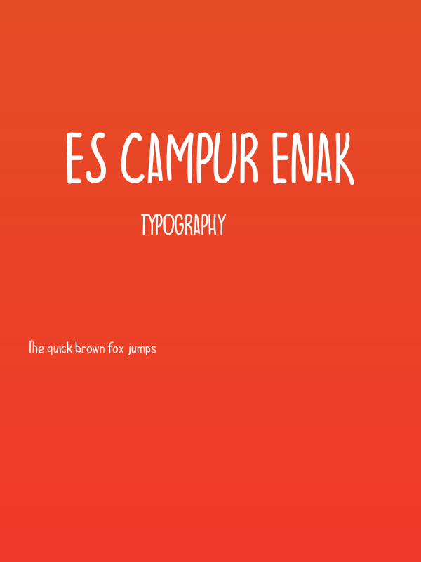 ES CAMPUR ENAK Poster