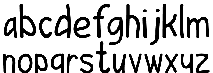 ES CAMPUR ENAK Font LOWERCASE