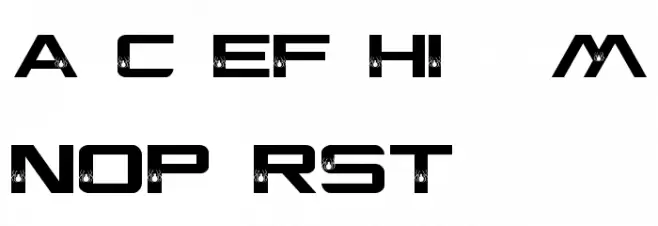 ESCAPE FROM EARTH Font LOWERCASE
