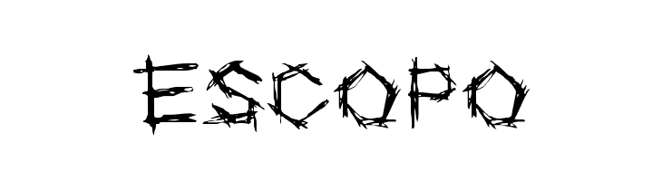 ESCOPO  フリーフォントのダウンロード