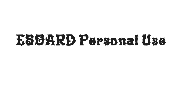 ESGARD Personal Use Logo
