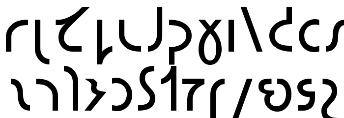 ESL Gothic Shavian Font LOWERCASE