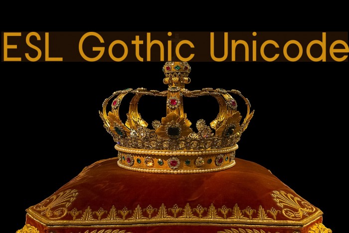ESL Gothic Unicode Font examples