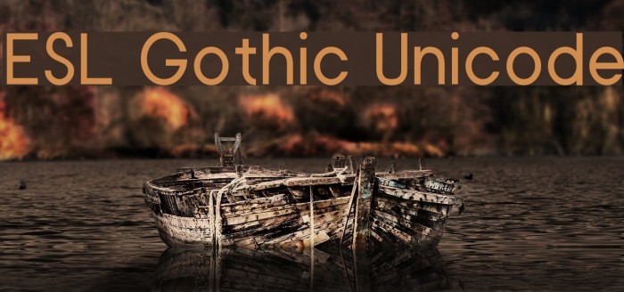 ESL Gothic Unicode Font examples