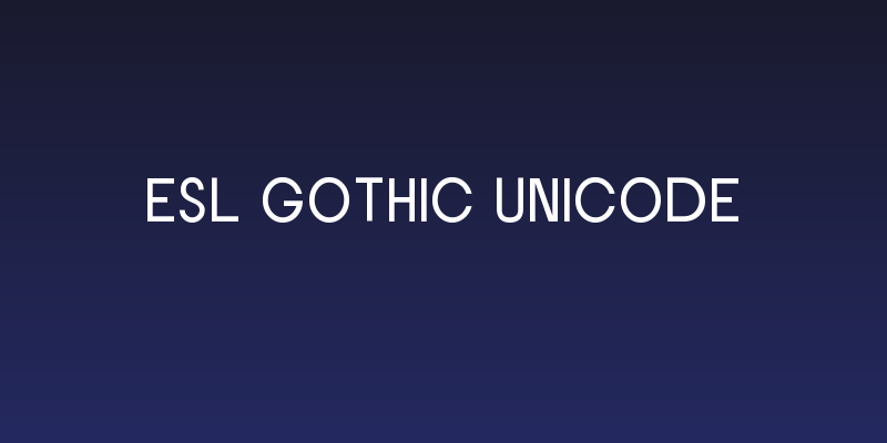 ESL Gothic Unicode Social Header