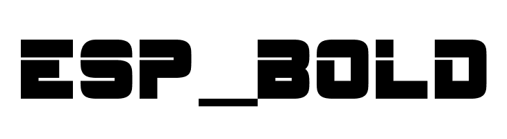 ESP_Bold  font caratteri gratis