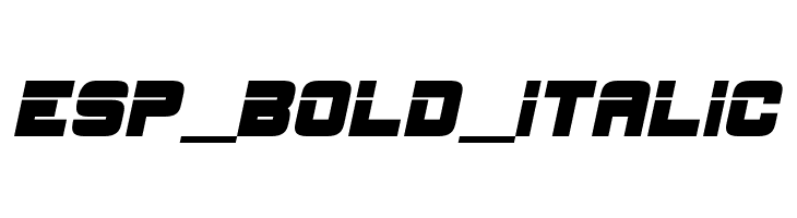 ESP_Bold_Italic  Frei Schriftart Herunterladen