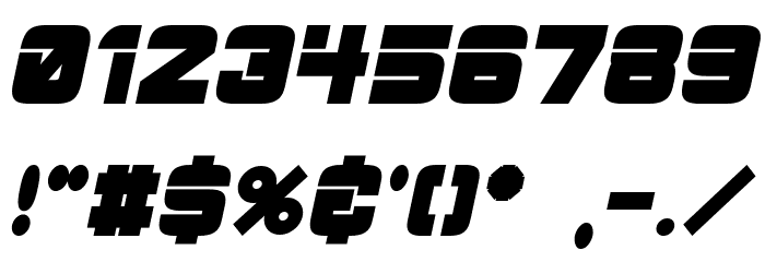 ESP_Bold_Italic フォント その他の文字