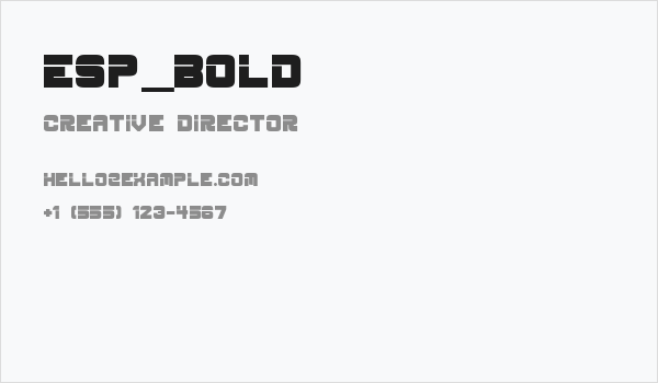 ESP_Bold Business Card