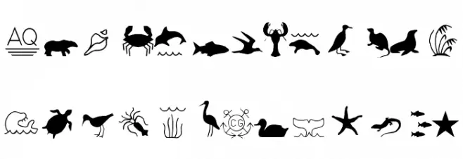ESRI Environmental Icons Шрифта ВЕРХНИЙ