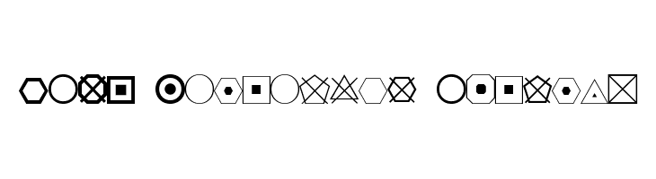 ESRI Geometric Symbols  Frei Schriftart Herunterladen