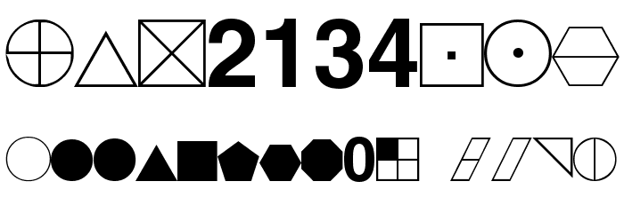 ESRI Geometric Symbols Font OTHER CHARS