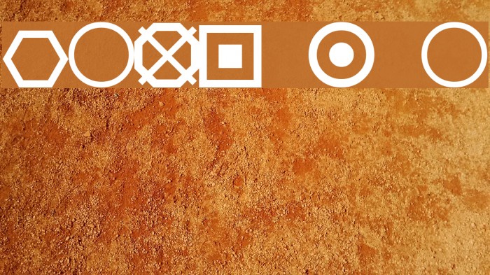 ESRI Geometric Symbols Font examples