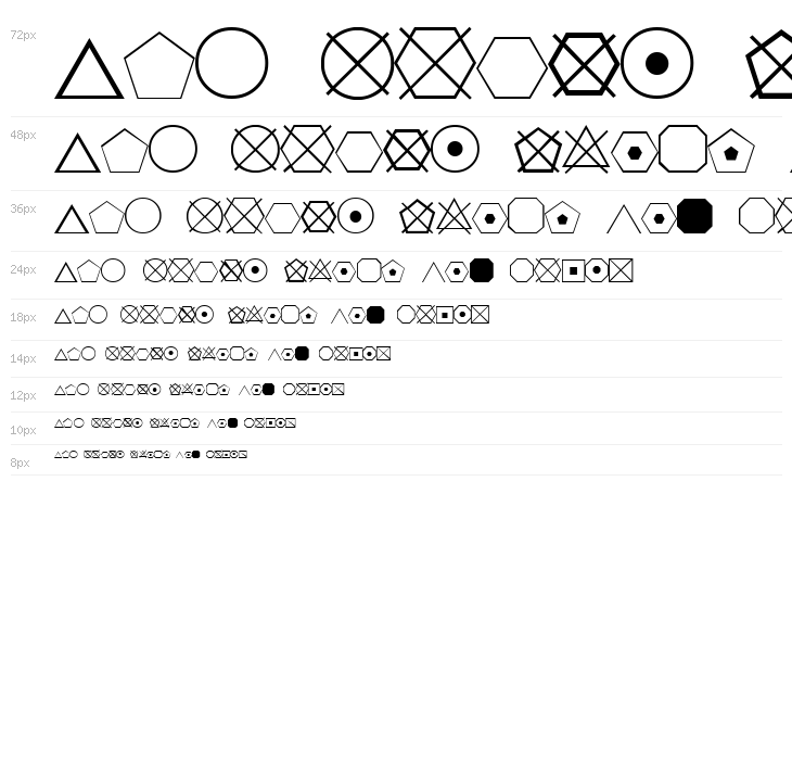 ESRI Geometric Symbols Waterfall