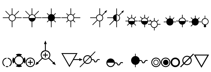 ESRI Oil Gas Water Font LOWERCASE