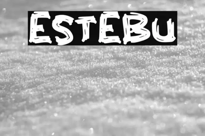 ESTEBU Font examples