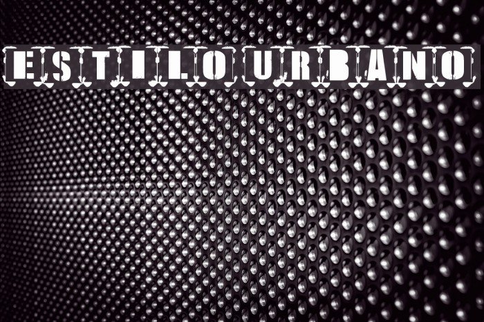 ESTILO URBANO Font examples