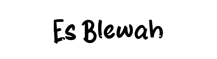 Es Blewah  Frei Schriftart Herunterladen