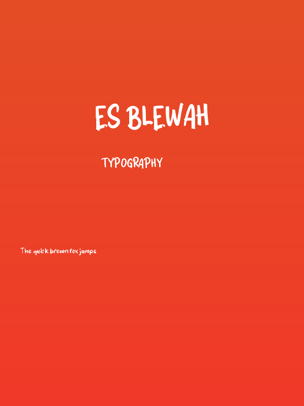 Es Blewah Poster