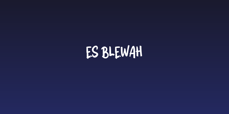 Es Blewah Social Header