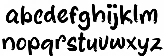 Es Blewah Font LOWERCASE