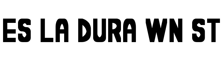 Es la dura wn St  नि: शुल्क फ़ॉन्ट्स डाउनलोड