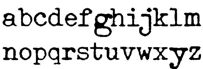 Esat Hoxha NRML Font Litere mici