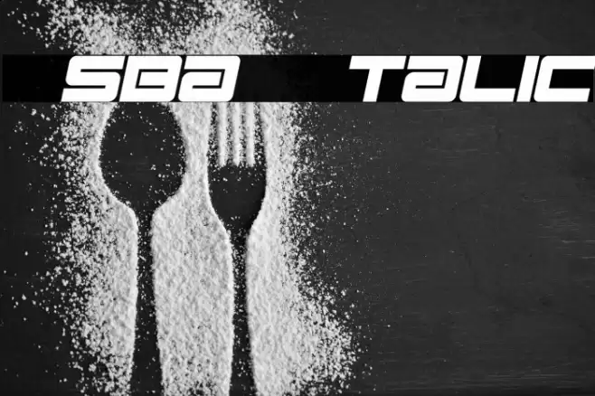 Esba - Italic Font examples