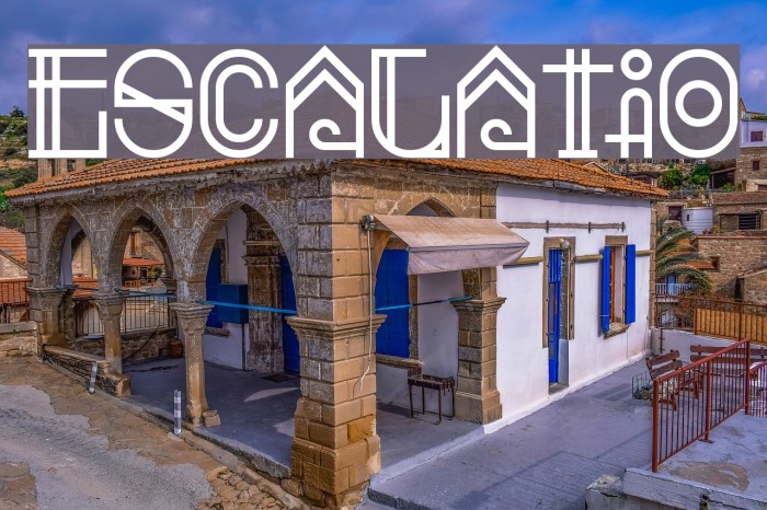 Escalatio Font examples